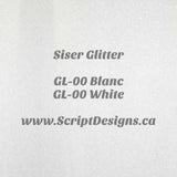 GL-00 Blanc - Siser Glitter HTV