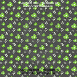 Green Floral - Patterned Adhesive Vinyl  (12 Designs) - ScriptDesigns - 1