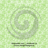 Green Floral - Patterned HTV (12 Designs) - ScriptDesigns - 2