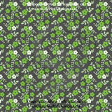 Green Floral - Patterned Adhesive Vinyl  (12 Designs) - ScriptDesigns - 8