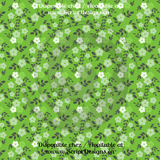 Green Floral - Patterned Adhesive Vinyl  (12 Designs) - ScriptDesigns - 11