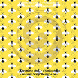 Honey Bee - Patterned Adhesive Vinyl  (12 Different designs available)