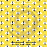 Honey Bee - Patterned HTV  (12 Different designs available)