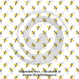 Honey Bee - Patterned Adhesive Vinyl  (12 Different designs available)