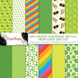 Irish Luck Petite - Patterned HTV (11 Different designs available)