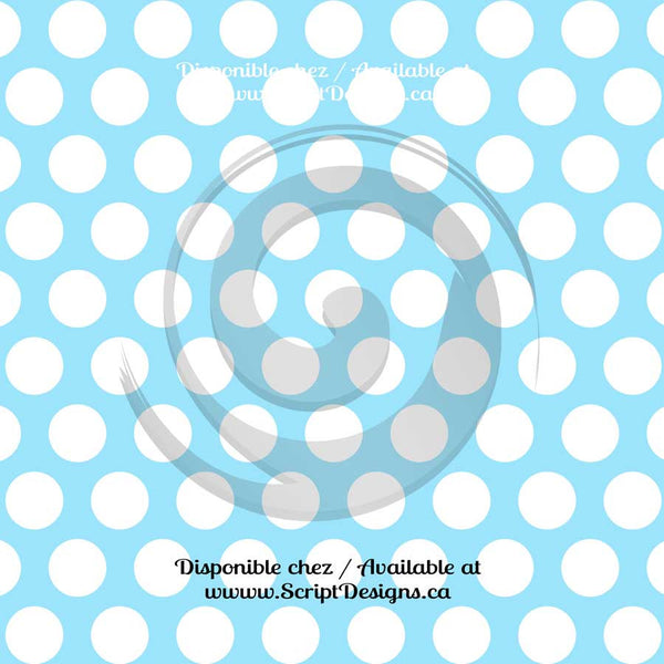 Vinyle adhésif à gros motifs Dots (20 couleurs différentes disponibles) 