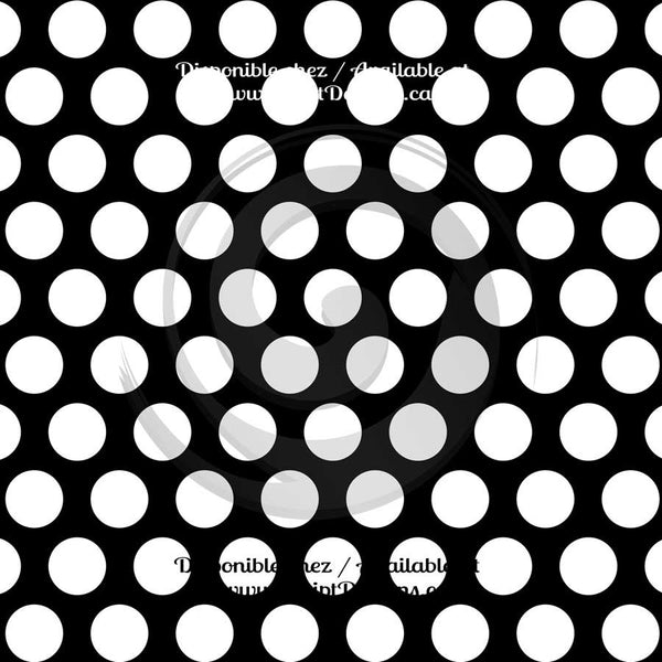 Vinyle adhésif à gros motifs Dots (20 couleurs différentes disponibles) 