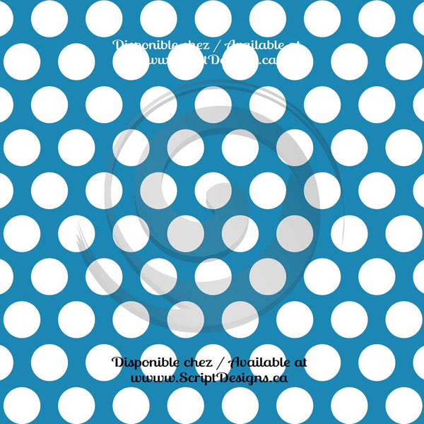 Vinyle adhésif à gros motifs Dots (20 couleurs différentes disponibles) 