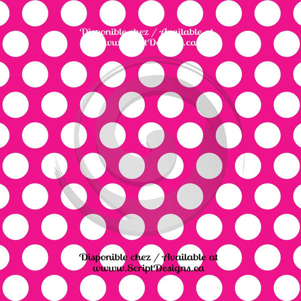 Vinyle adhésif à gros motifs Dots (20 couleurs différentes disponibles) 