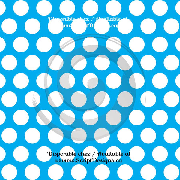 Vinyle adhésif à gros motifs Dots (20 couleurs différentes disponibles) 