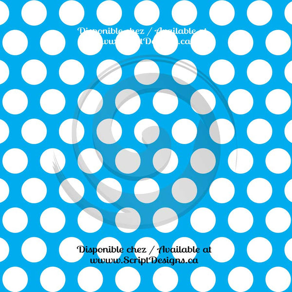 Dots Large- Patterned Adhesive Vinyl (20 different colours available)