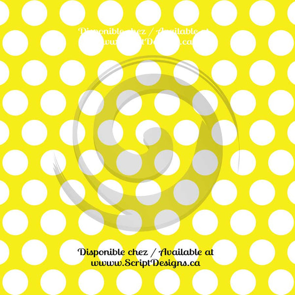 Vinyle adhésif à gros motifs Dots (20 couleurs différentes disponibles) 