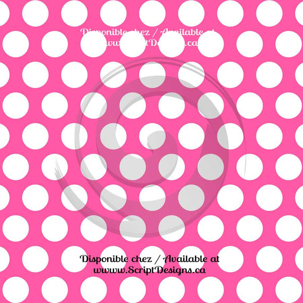 Dots Large - Patterned HTV (20 different colours available)