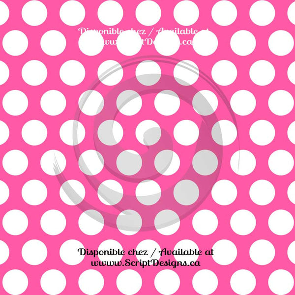 Vinyle adhésif à gros motifs Dots (20 couleurs différentes disponibles) 