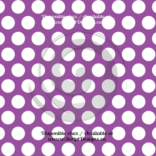 Vinyle adhésif à gros motifs Dots (20 couleurs différentes disponibles) 