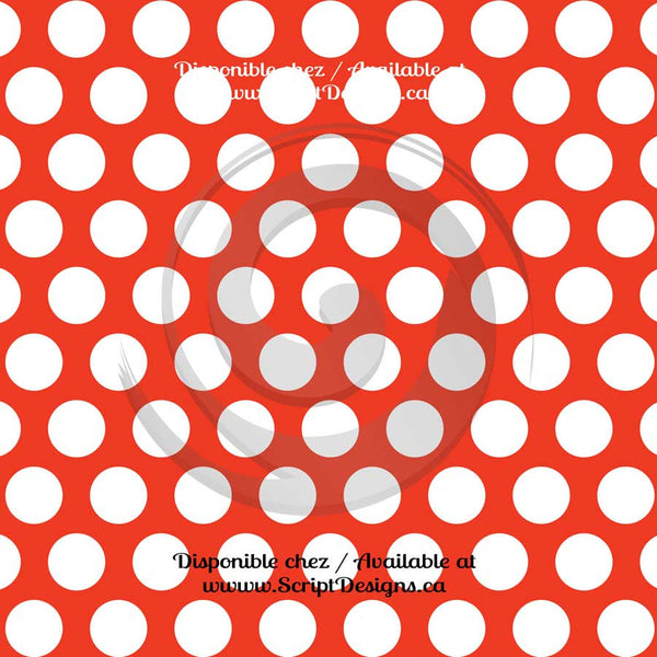 Vinyle adhésif à gros motifs Dots (20 couleurs différentes disponibles) 