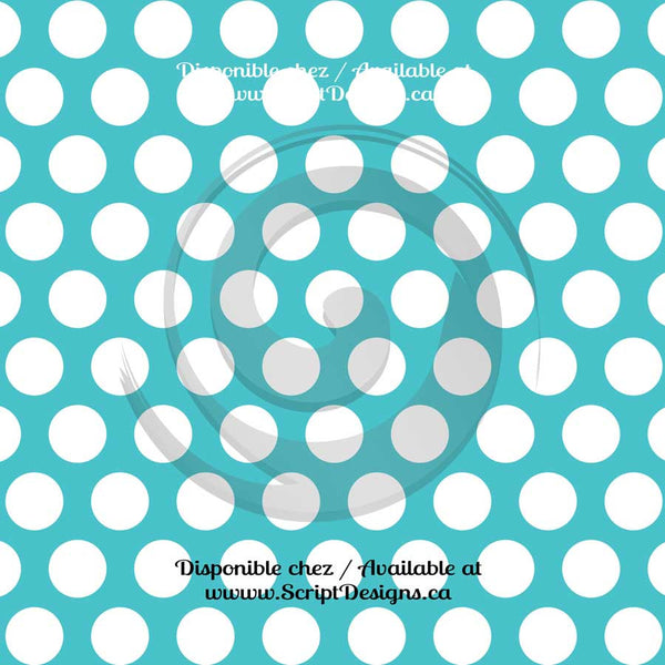 Vinyle adhésif à gros motifs Dots (20 couleurs différentes disponibles) 