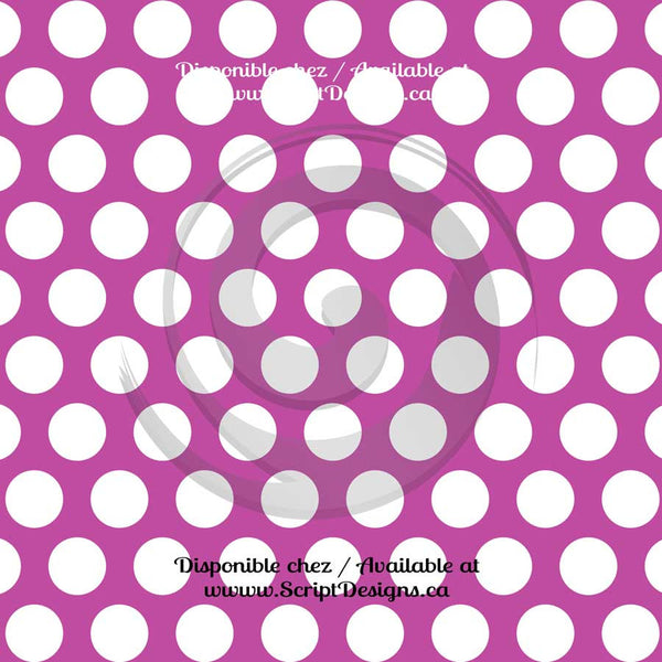 Vinyle adhésif à gros motifs Dots (20 couleurs différentes disponibles) 