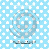 Dots Medium - Patterned Adhesive Vinyl (20 different colours available)
