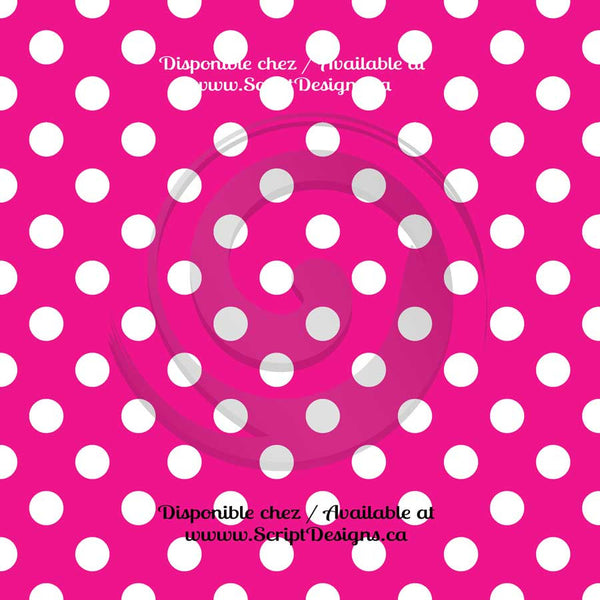 Dots Medium - Patterned Adhesive Vinyl (20 different colours available)