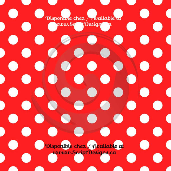 Dots Medium - Patterned Adhesive Vinyl (20 different colours available)