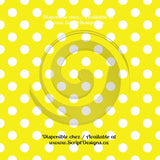 Dots Medium - Patterned Adhesive Vinyl (20 different colours available)