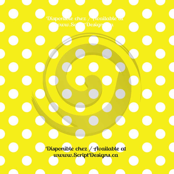 Dots Medium - Patterned Adhesive Vinyl (20 different colours available)