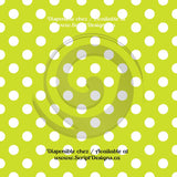 Dots Medium - Patterned Adhesive Vinyl (20 different colours available)