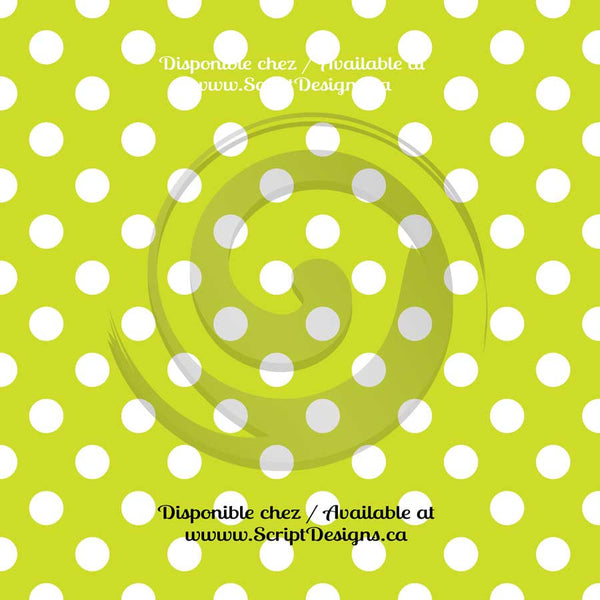 Dots Medium - Patterned Adhesive Vinyl (20 different colours available)