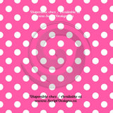 Dots Medium - Patterned Adhesive Vinyl (20 different colours available)