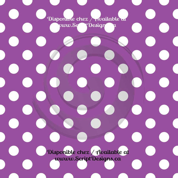 Dots Medium - Patterned Adhesive Vinyl (20 different colours available)