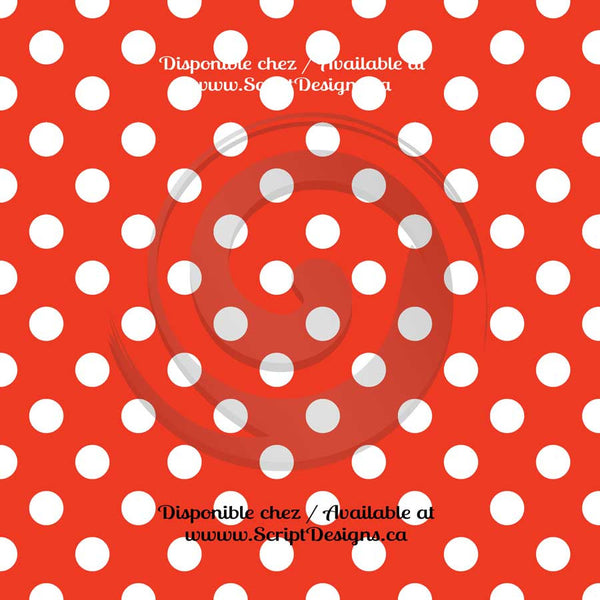 Dots Medium - Patterned Adhesive Vinyl (20 different colours available)