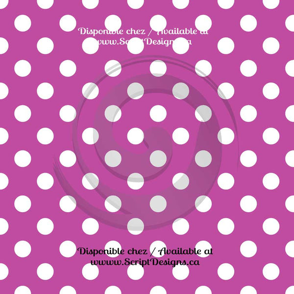 Dots Medium - Patterned Adhesive Vinyl (20 different colours available)