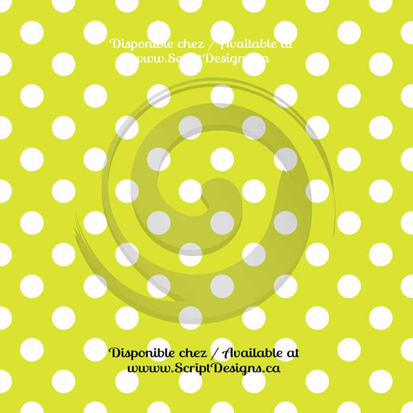 Dots Medium - Patterned Adhesive Vinyl (20 different colours available)