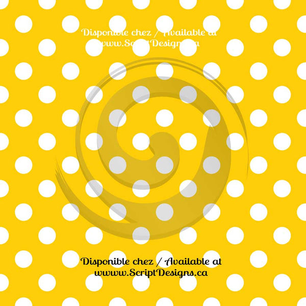 Dots Medium - Patterned Adhesive Vinyl (20 different colours available)