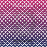 Écailles de sirène multicolores HTV solide à grands motifs (12 modèles différents disponibles)