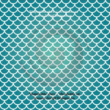 Mermaid Multi Colour Solid Large - Patterned Adhesive Vinyl (12 Designs)