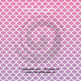 Mermaid Multi Colour Solid Large - Patterned Adhesive Vinyl (12 Designs)