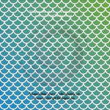 Écailles de sirène multicolores HTV solide à grands motifs (12 modèles différents disponibles)