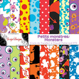 Monsters - Patterned HTV (16 Different designs available)