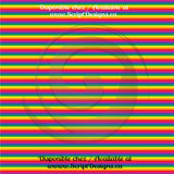 Rainbow Stripes - Patterned HTV (5 Different stripe widths available)