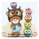 Sweet Critters / Mignons Minois - Ours et Hiboux