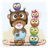 Sweet Critters / Mignons Minois - Bear and Owls