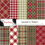 Plaid (Series 1) - Patterned HTV (10 Different designs available)