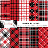 Plaid (Series 2) - Patterned HTV (10 Different designs available)