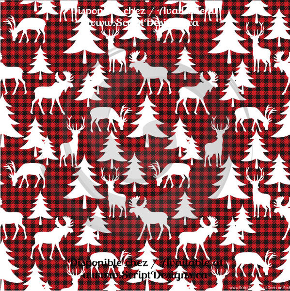 Buffalo Plaid Cutouts - Patterned Adhesive Vinyl (10 Different designs available)