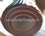 One Yard Bundle - Oracal 651 Self Adhesive Glossy Vinyl - ScriptDesigns - 2