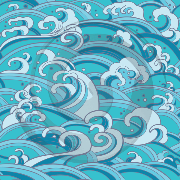 Catch the Wave - Patterned Adhesive Vinyl (8 Designs) - ScriptDesigns - 4