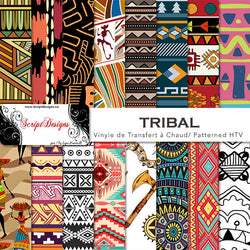Tribal - HTV à motifs (16 modèles différents disponibles)