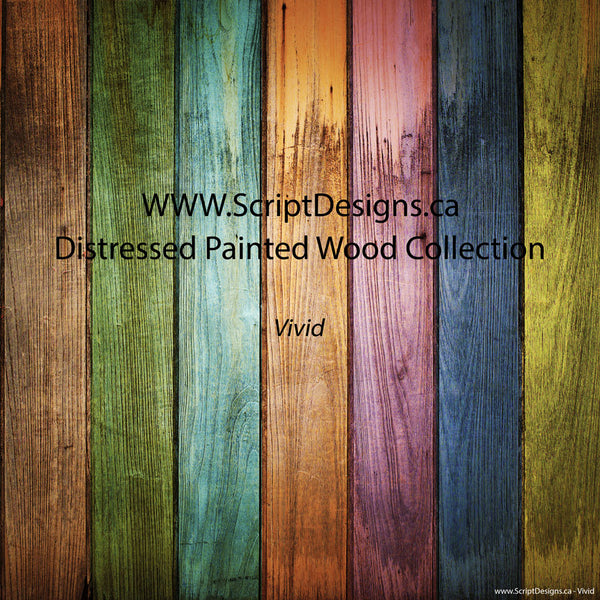 Distressed Wood Background- Patterned HTV (14 Different designs available)